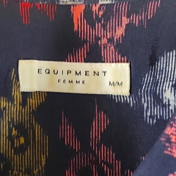 EQUIPMENT Sleeveless Floral Silk Dress Size M - Picture 2 of 7